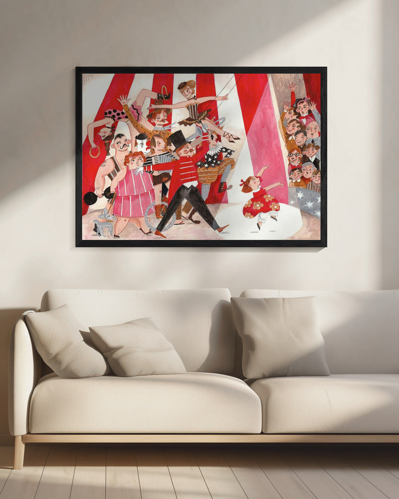 Circus in the city - Poster / Art Print - interiör