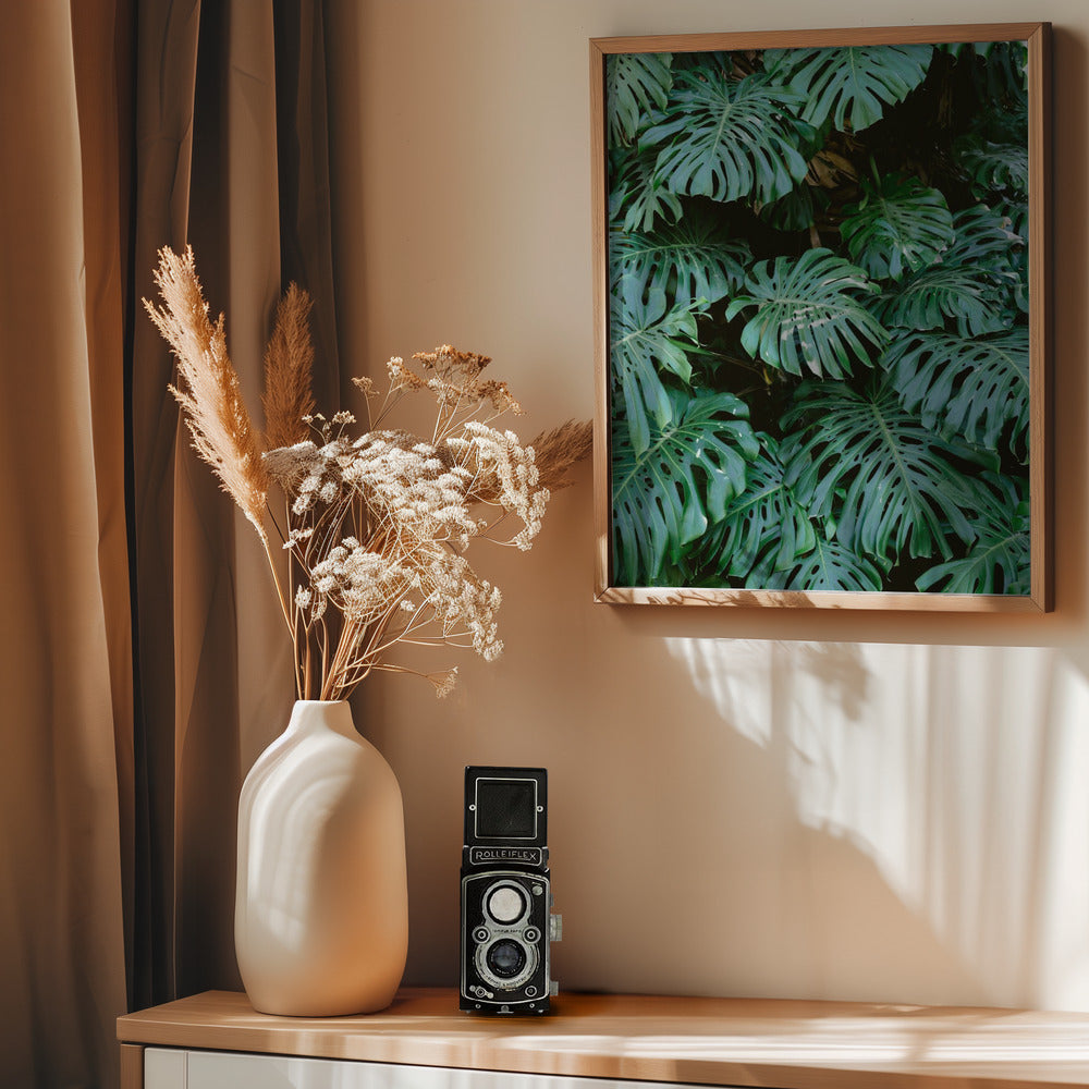 Monstera wall in Lisbon - Poster / Art Print - interiör