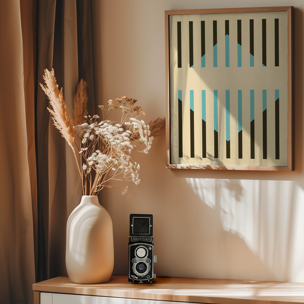 Faded Geometric #3 - Poster / Art Print - interiör
