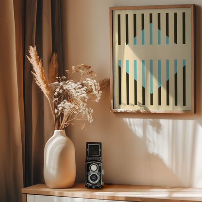 Faded Geometric #3 - Poster / Art Print - interiör