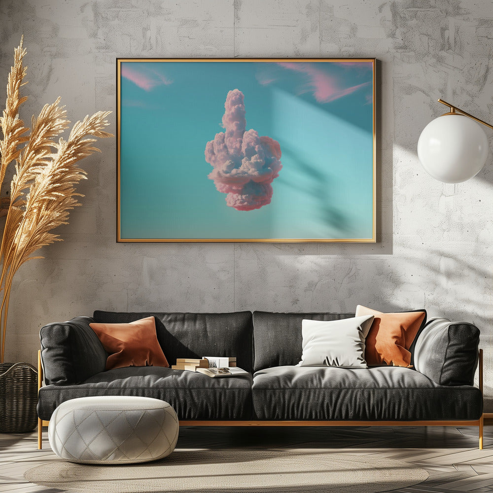 Sign in the Sky - Poster / Art Print - interiör