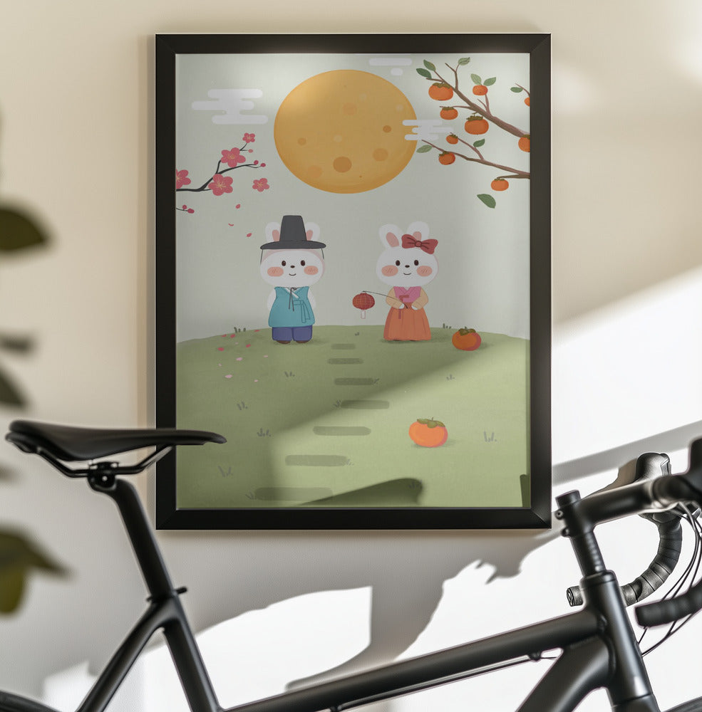 Happy Mid Autumn Festival Tradition - Poster / Art Print - interiör
