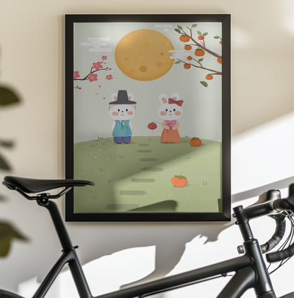 Happy Mid Autumn Festival Tradition - Poster / Art Print - interiör