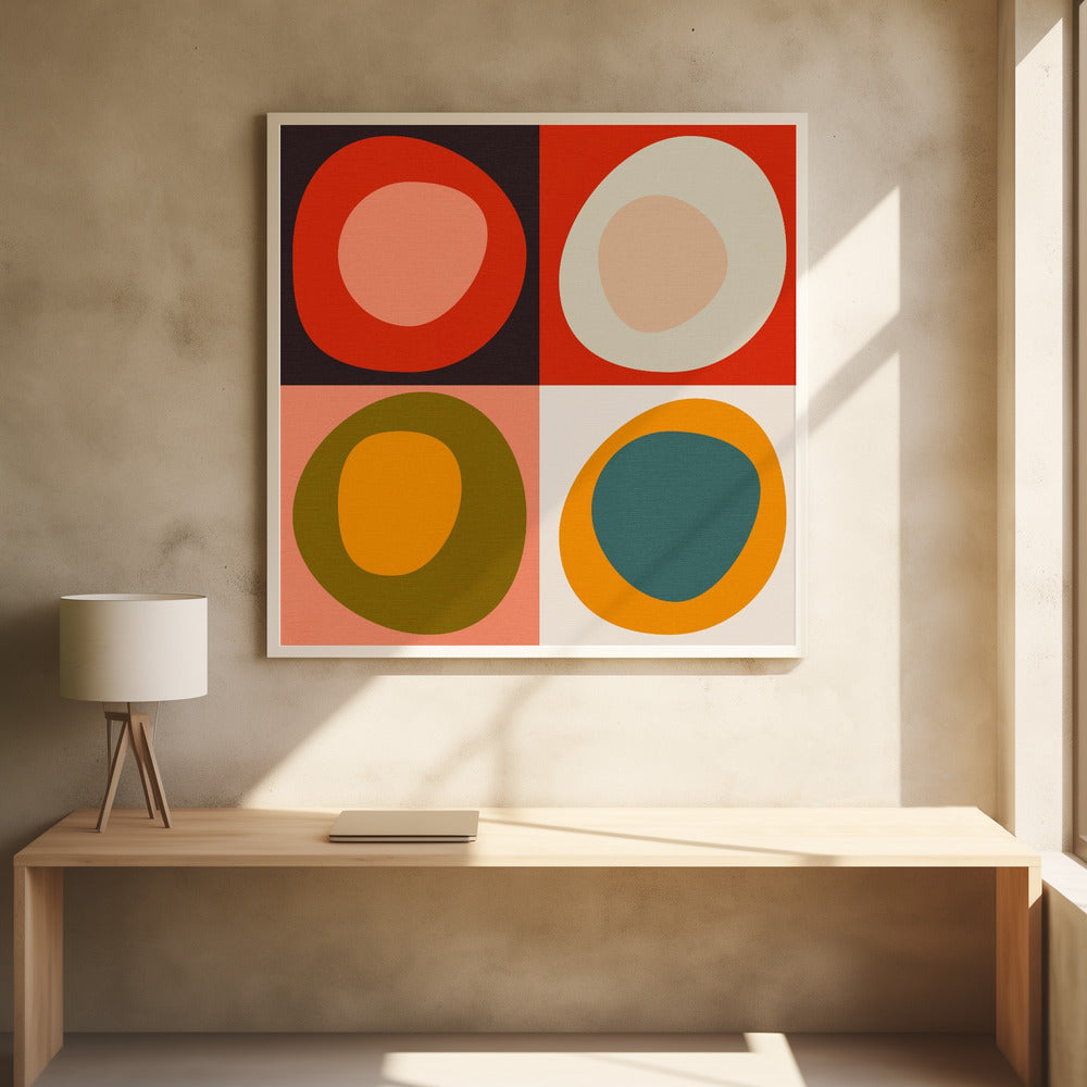 Bauhaus Modern Bold 2 - Poster / Art Print - interiör