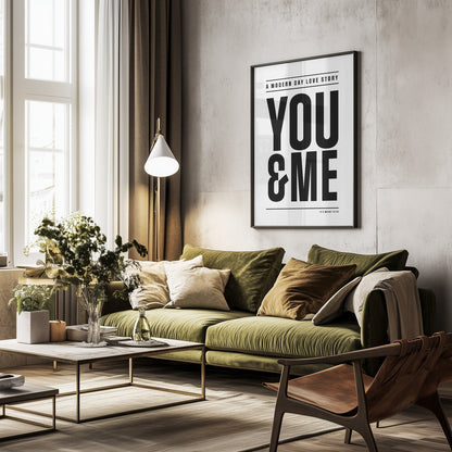 Modern Day Love Story - Poster / Art Print - interiör