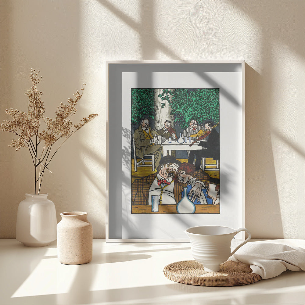 At the Heuriger - Poster / Art Print - interiör