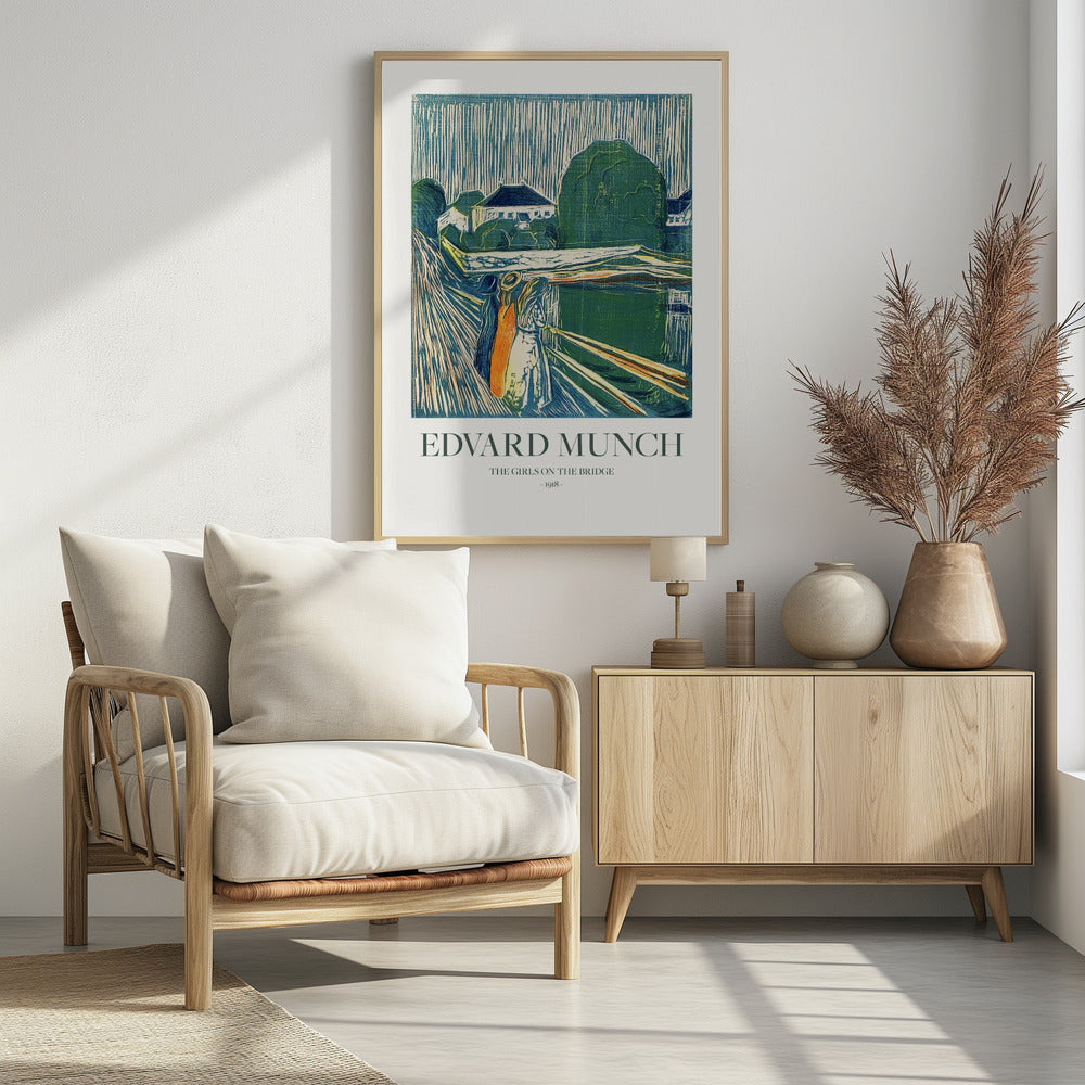 The Girls On The Bridge - Poster / Art Print - interiör