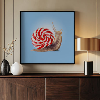 Snail Candy - Poster / Art Print - interiör