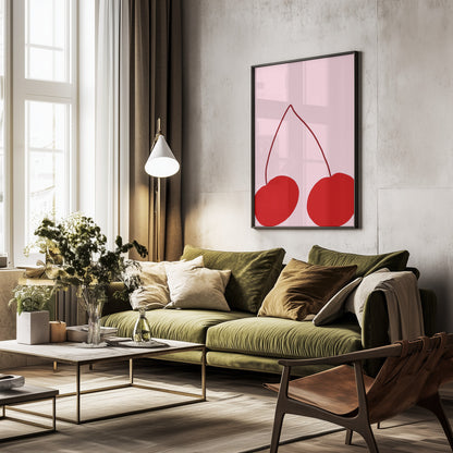 Cherry - Poster / Art Print - interiör