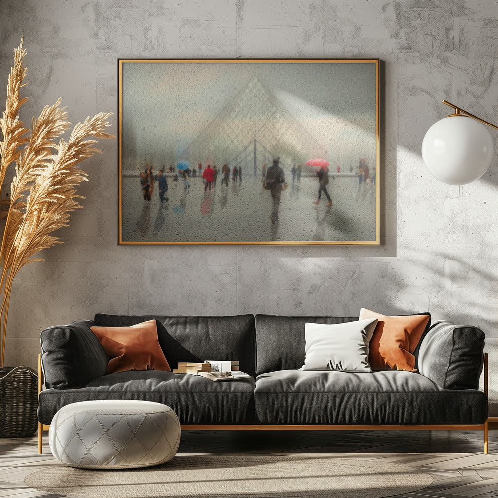 Rain in Paris - Poster / Art Print - interiör