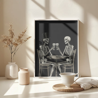 Celebrating Skeletons - Poster / Art Print - interiör