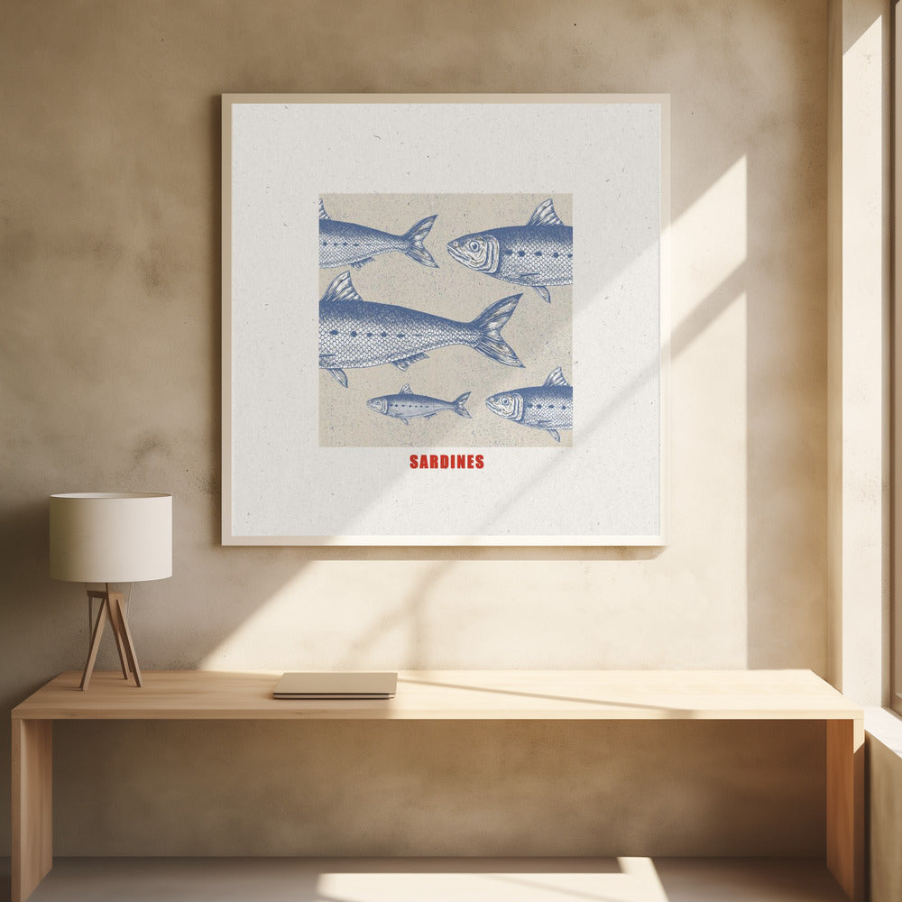 Sardines - Poster / Art Print - interiör