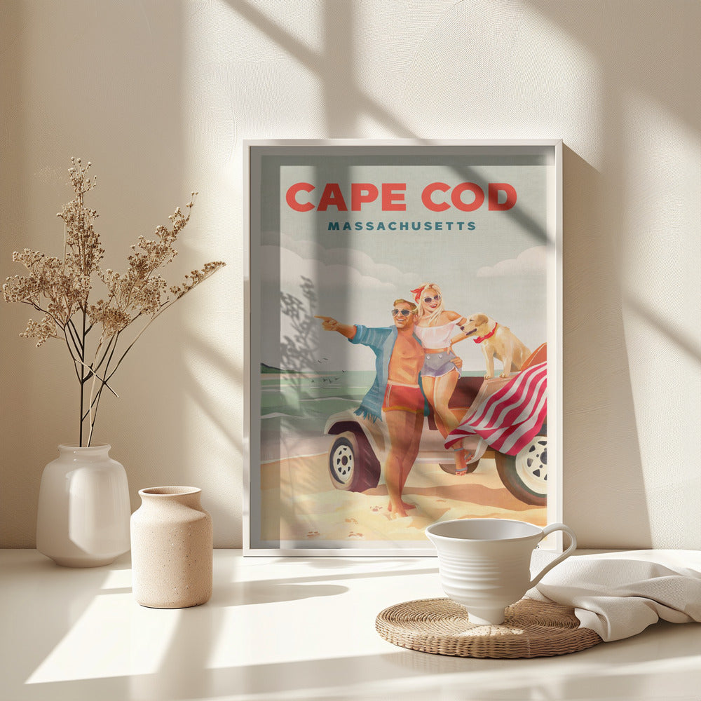 Cape Cod Massachusetts Summer Beach Art - Poster / Art Print - interiör