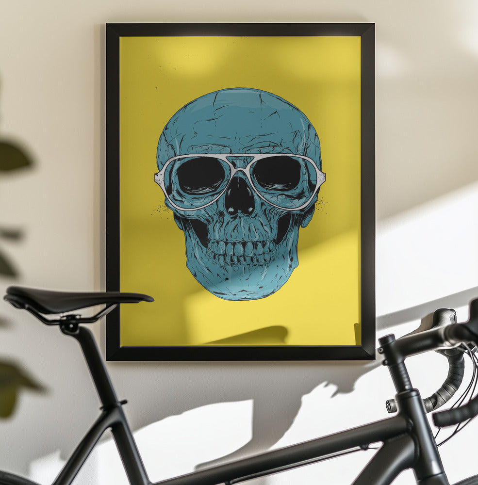 Blue Skull - Poster / Art Print - interiör