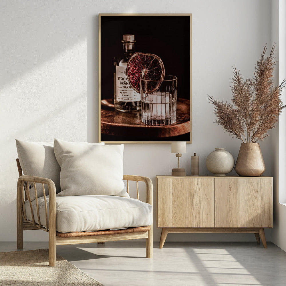 The Sipping Gin - Poster / Art Print - interiör