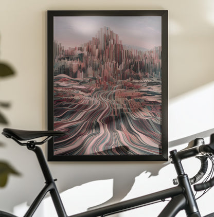 Abstract City - Poster / Art Print - interiör