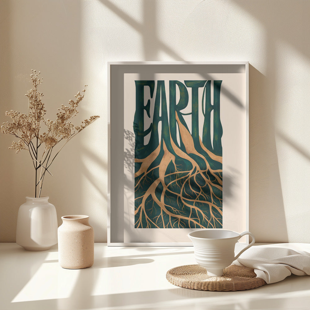 Earth - Poster / Art Print - interiör