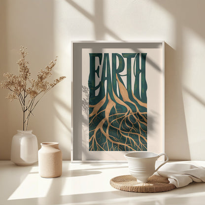 Earth - Poster / Art Print - interiör