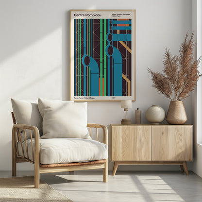 Pompidou - Poster / Art Print - interiör