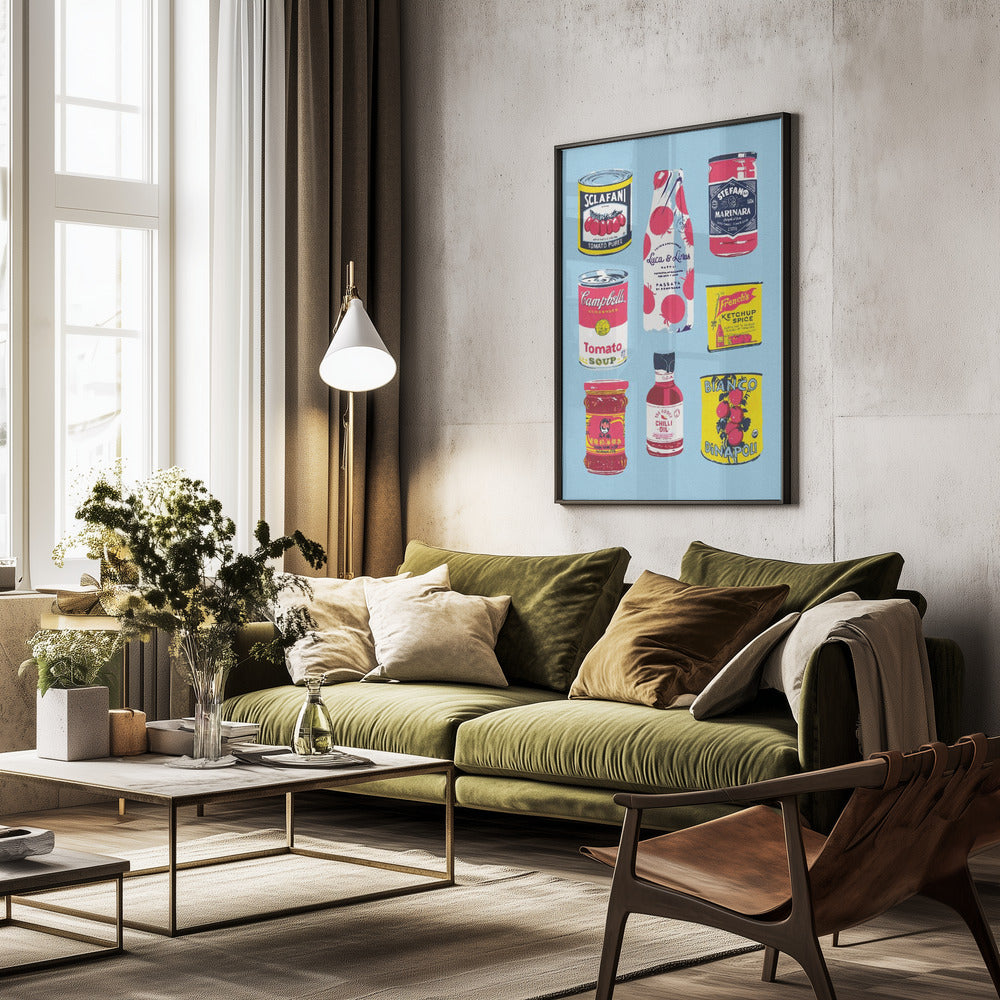 Canned Tomatoes - Poster / Art Print - interiör