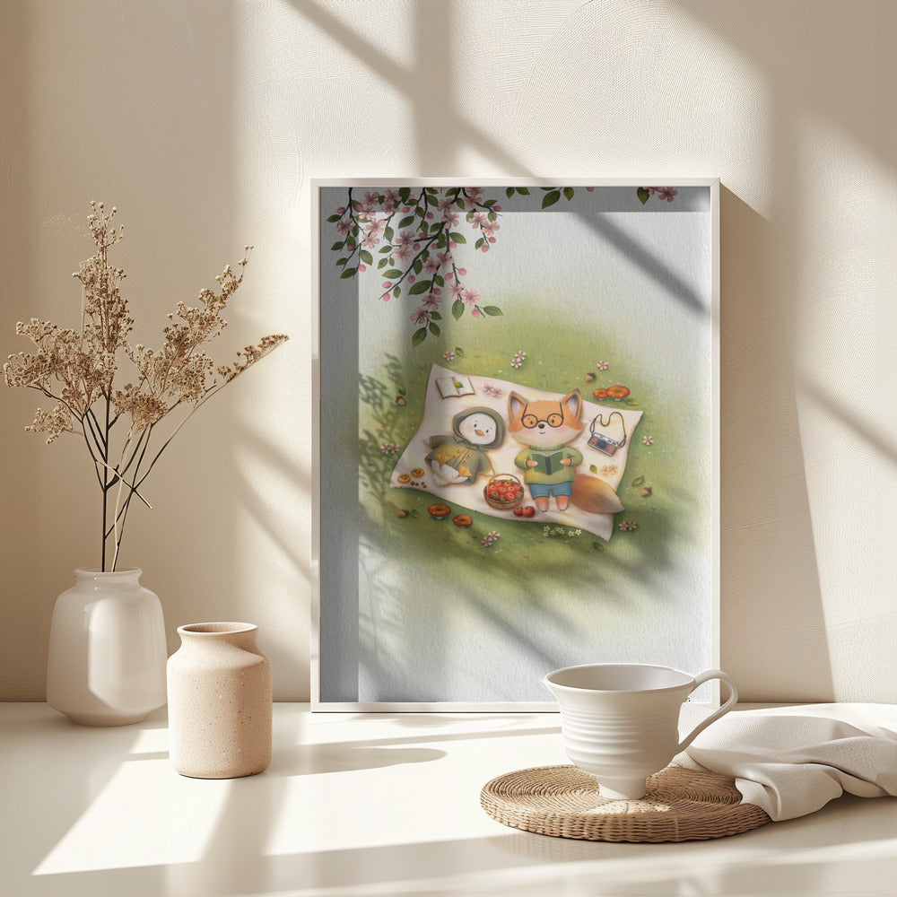 Picnic On the Grass - Poster / Art Print - interiör
