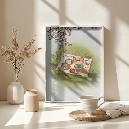 Picnic On the Grass - Poster / Art Print - interiör