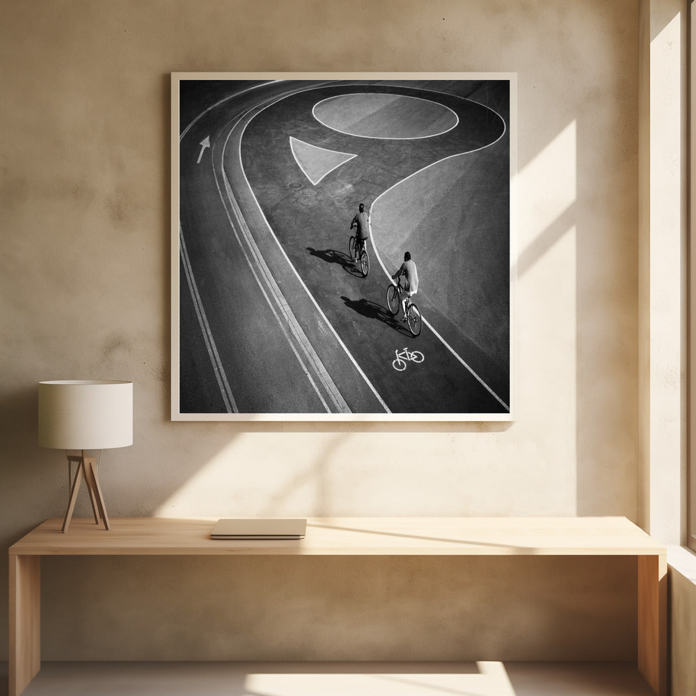Cycling tour - Poster / Art Print - interiör