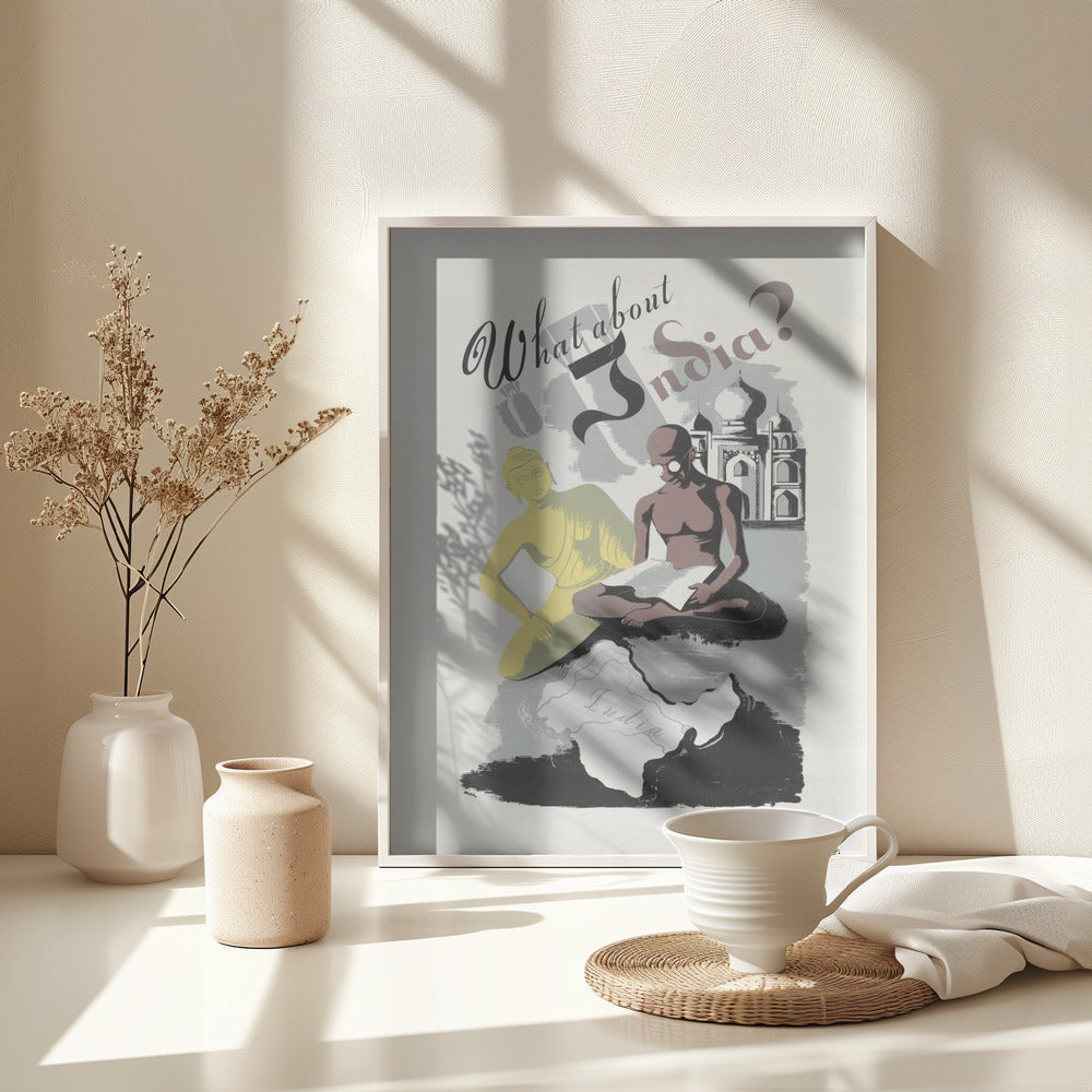 What About India? - Poster / Art Print - interiör