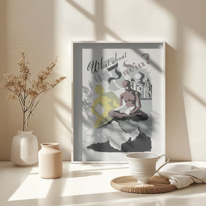 What About India? - Poster / Art Print - interiör