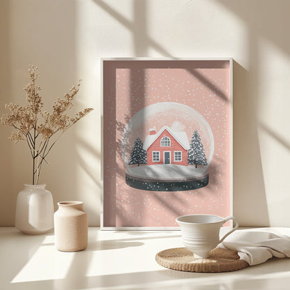 Christmas Ornament Glass Illustration - Poster / Art Print - interiör