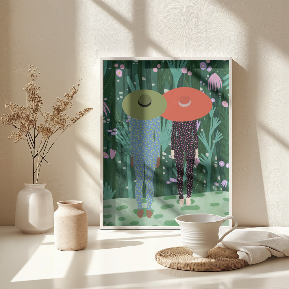 Jungle Pijamas - Poster / Art Print - interiör