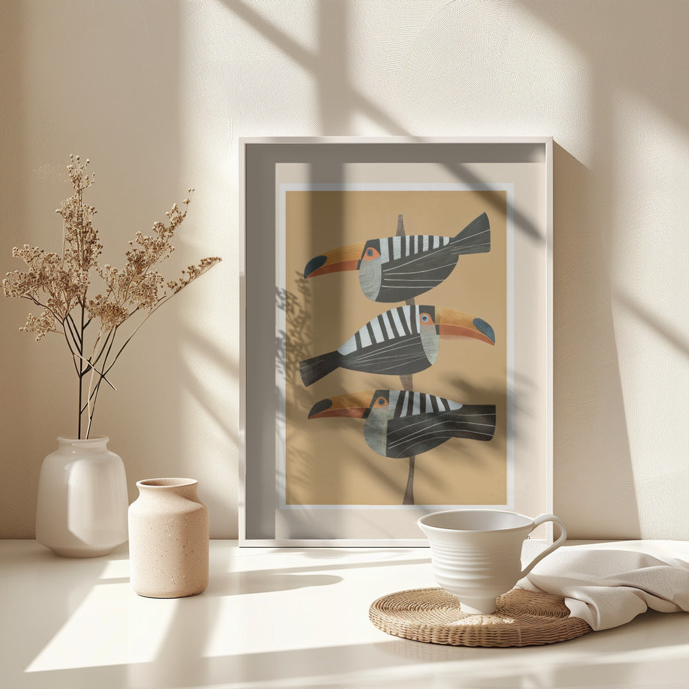 Tropic Trio - Poster / Art Print - interiör