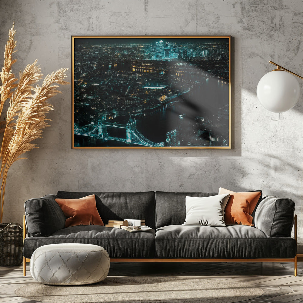 Cyberpunk London - I - Poster / Art Print - interiör