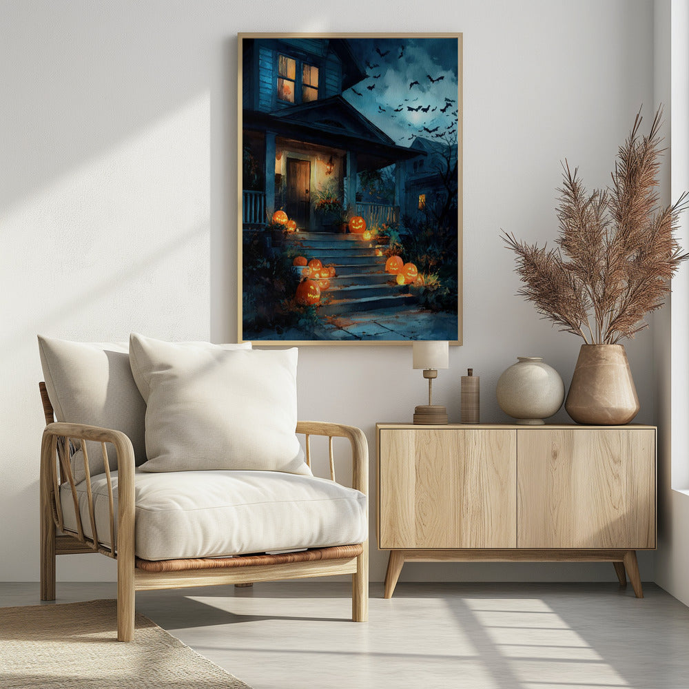 Halloween Scene (3) - Poster / Art Print - interiör