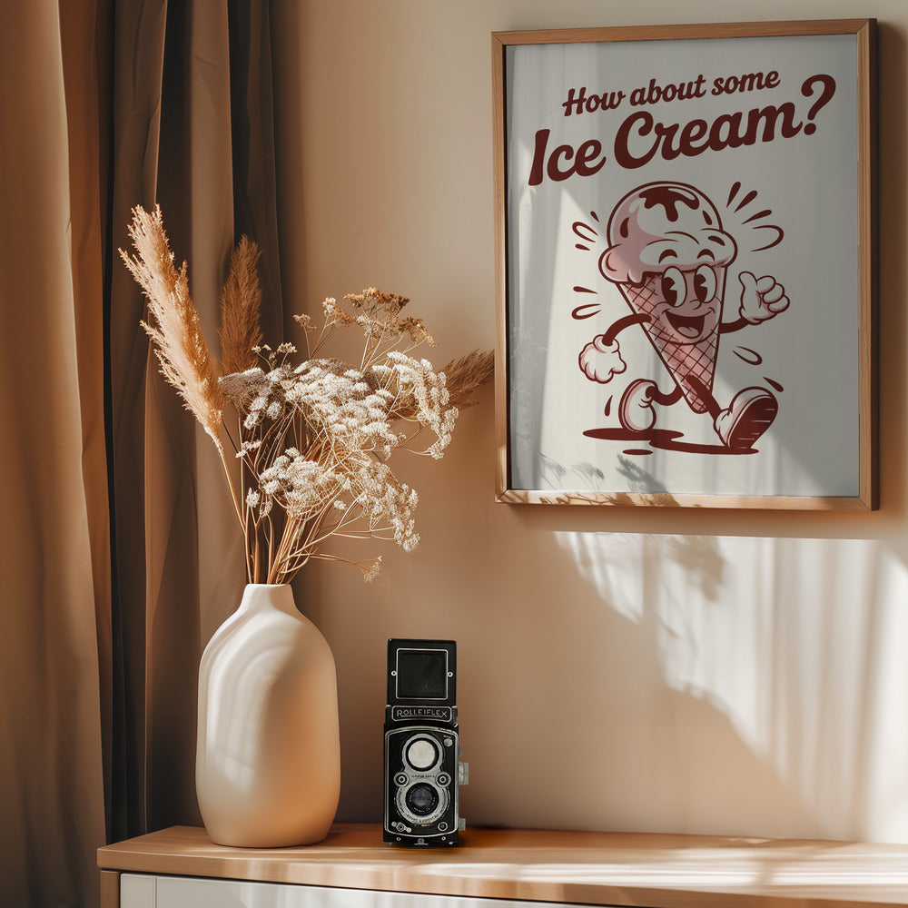How About Some Ice Cream - Poster / Art Print - interiör
