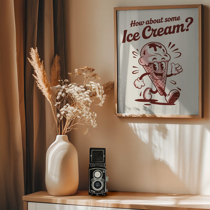How About Some Ice Cream - Poster / Art Print - interiör
