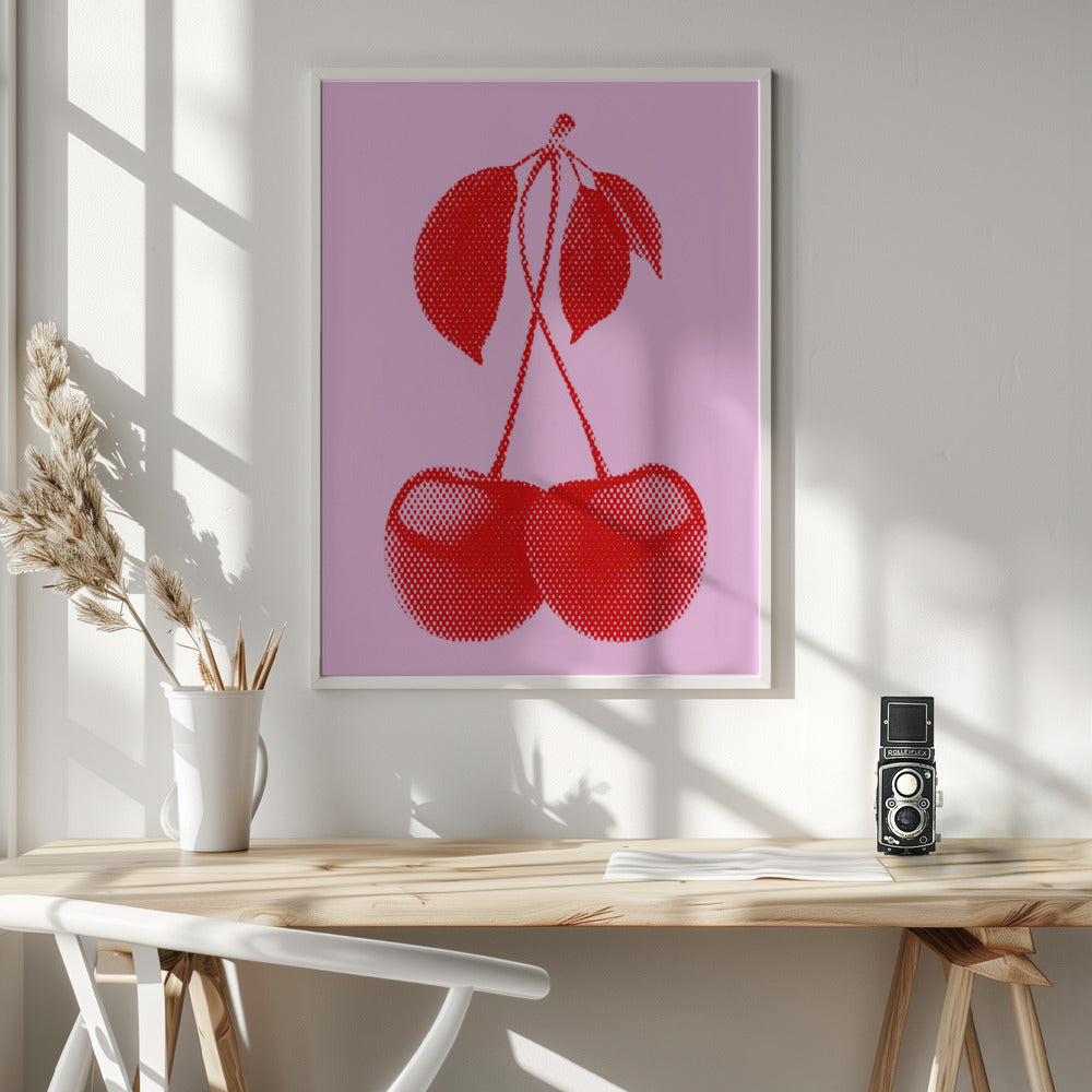 CHERRIES - Poster / Art Print - interiör