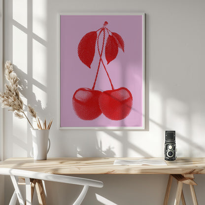 CHERRIES - Poster / Art Print - interiör