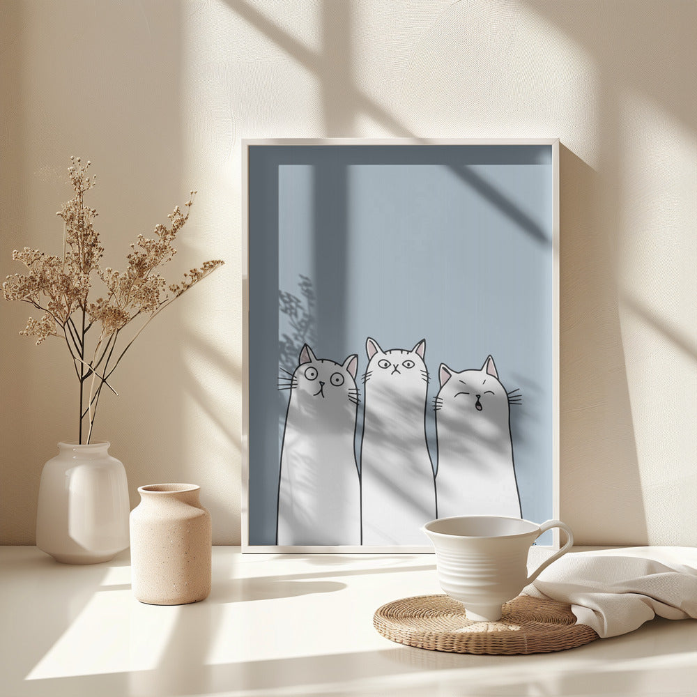 The Cats - Poster / Art Print - interiör