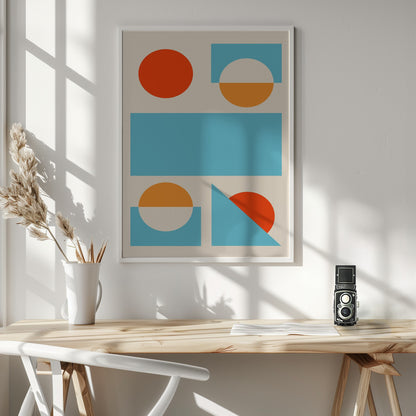 Bright Minimal Shapes Series #2 - Poster / Art Print - interiör