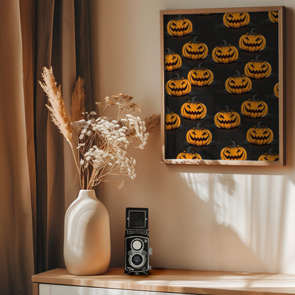 Halloween Jack-O-Lanterns - Poster / Art Print - interiör