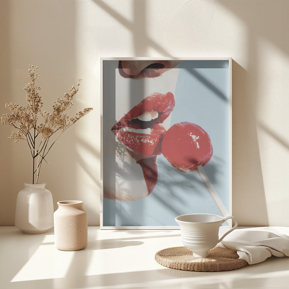 Red Lollipop - Poster / Art Print - interiör