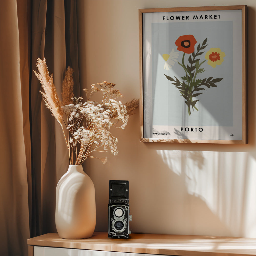 Flower Market Porto - Poster / Art Print - interiör
