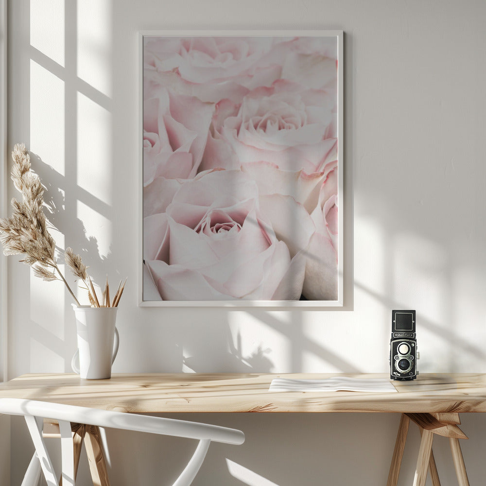 Pink Roses 05 - Poster / Art Print - interiör