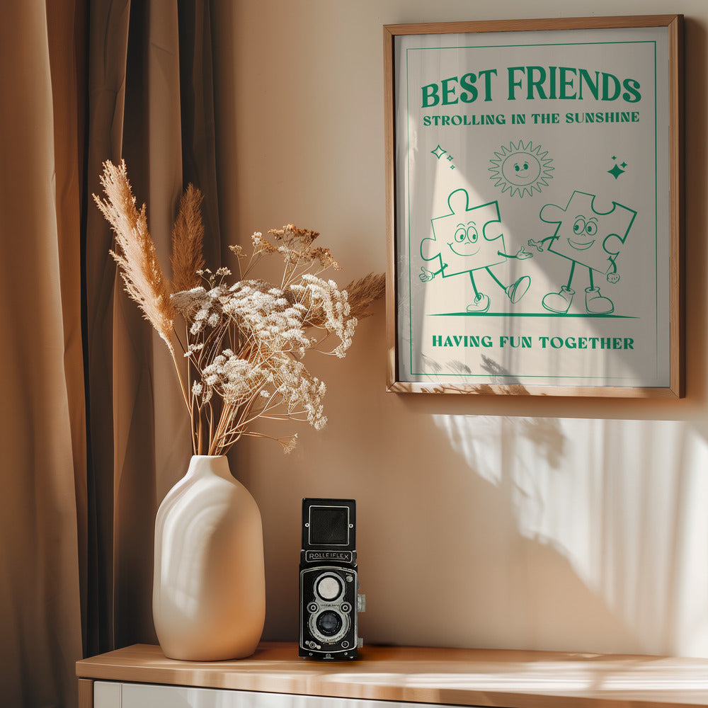 Best Friends - Poster / Art Print - interiör