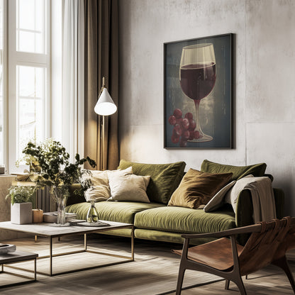 Red Red Wine No 1 - Poster / Art Print - interiör