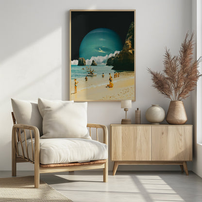 Space Beach - Poster / Art Print - interiör