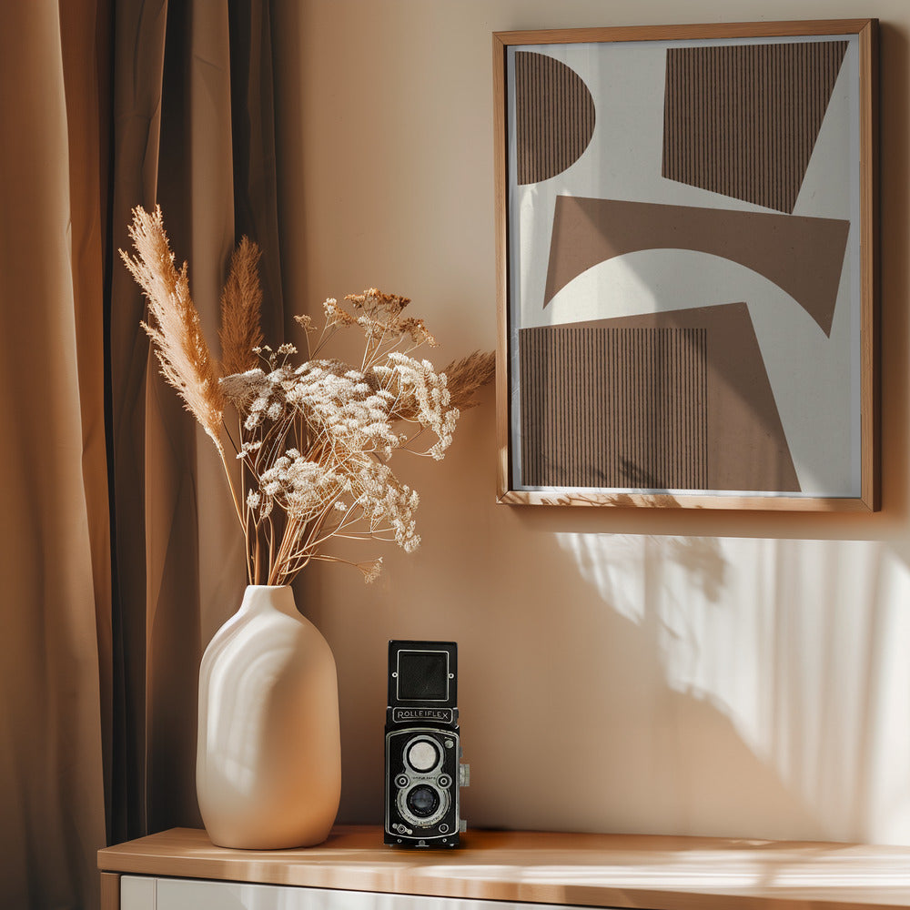 Modern Abstract Shape 02 - Poster / Art Print - interiör