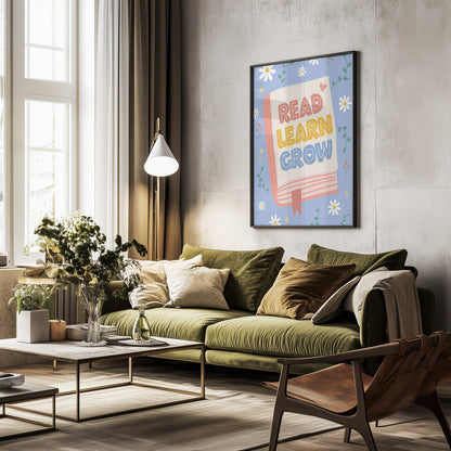 Read Learn Grow 4 - Poster / Art Print - interiör