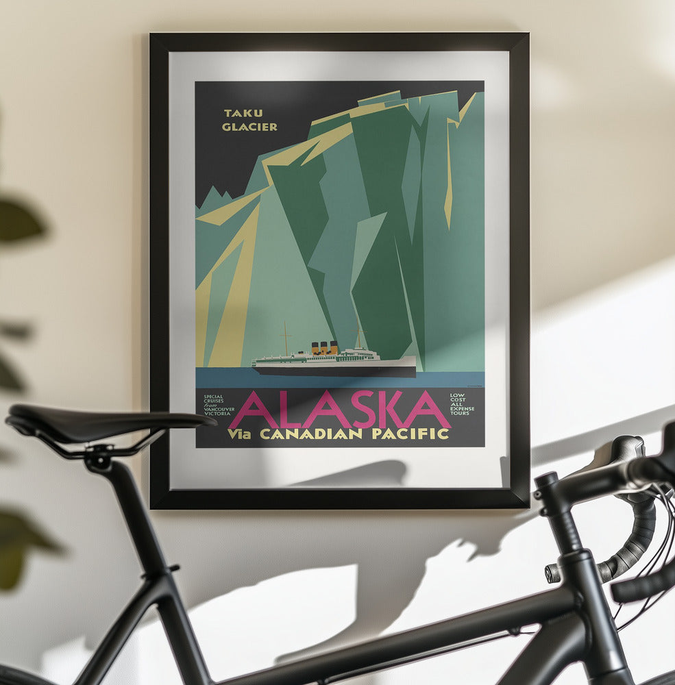 Alaska Via Canadian Pacific. Taku Glacier - Poster / Art Print - interiör